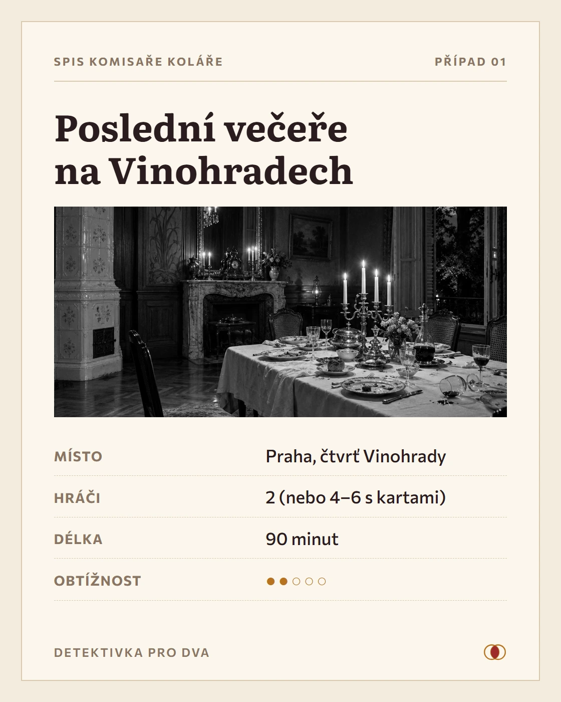 První strana Případu 1